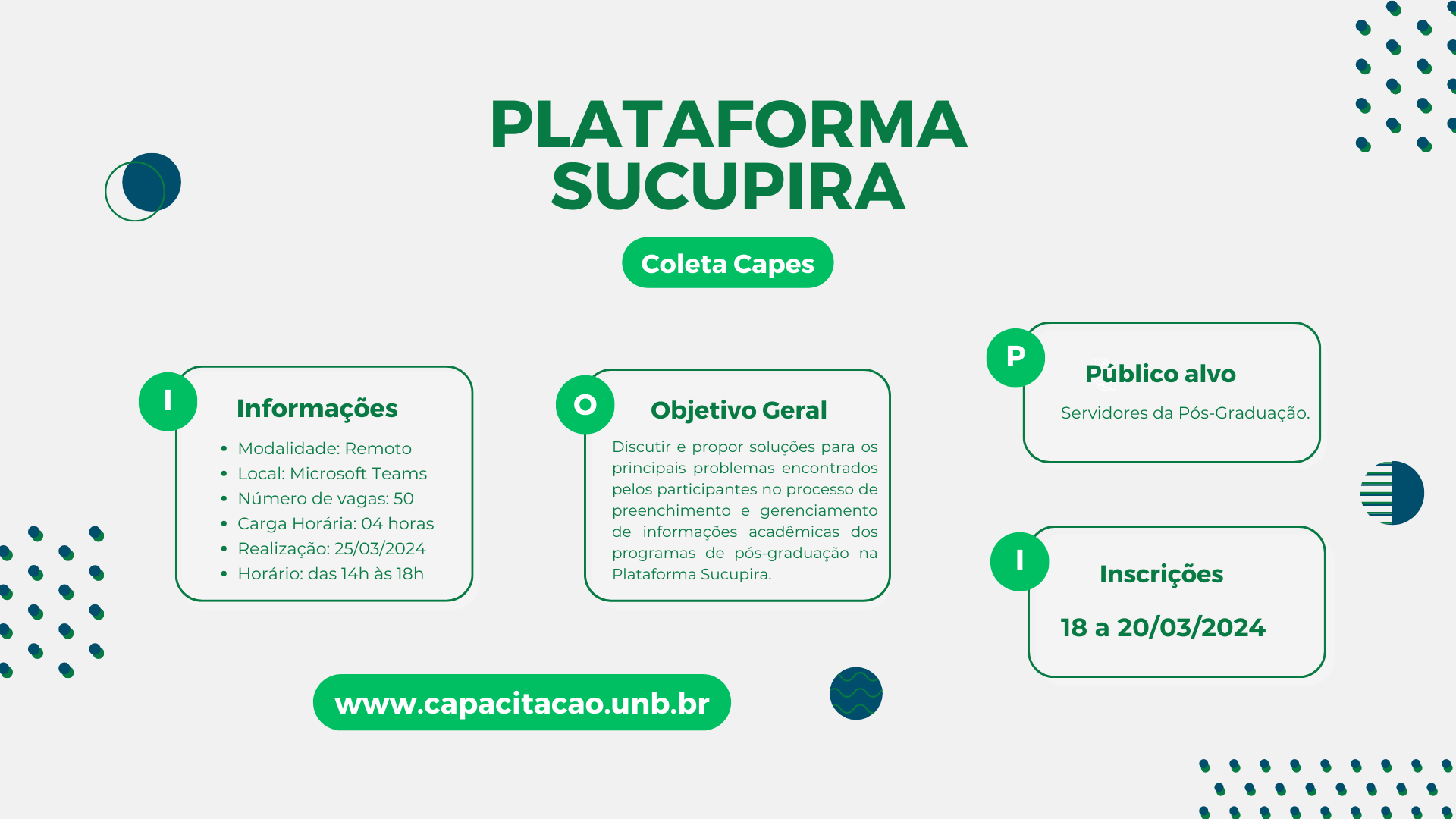 Oficina Plataforma Sucupira site