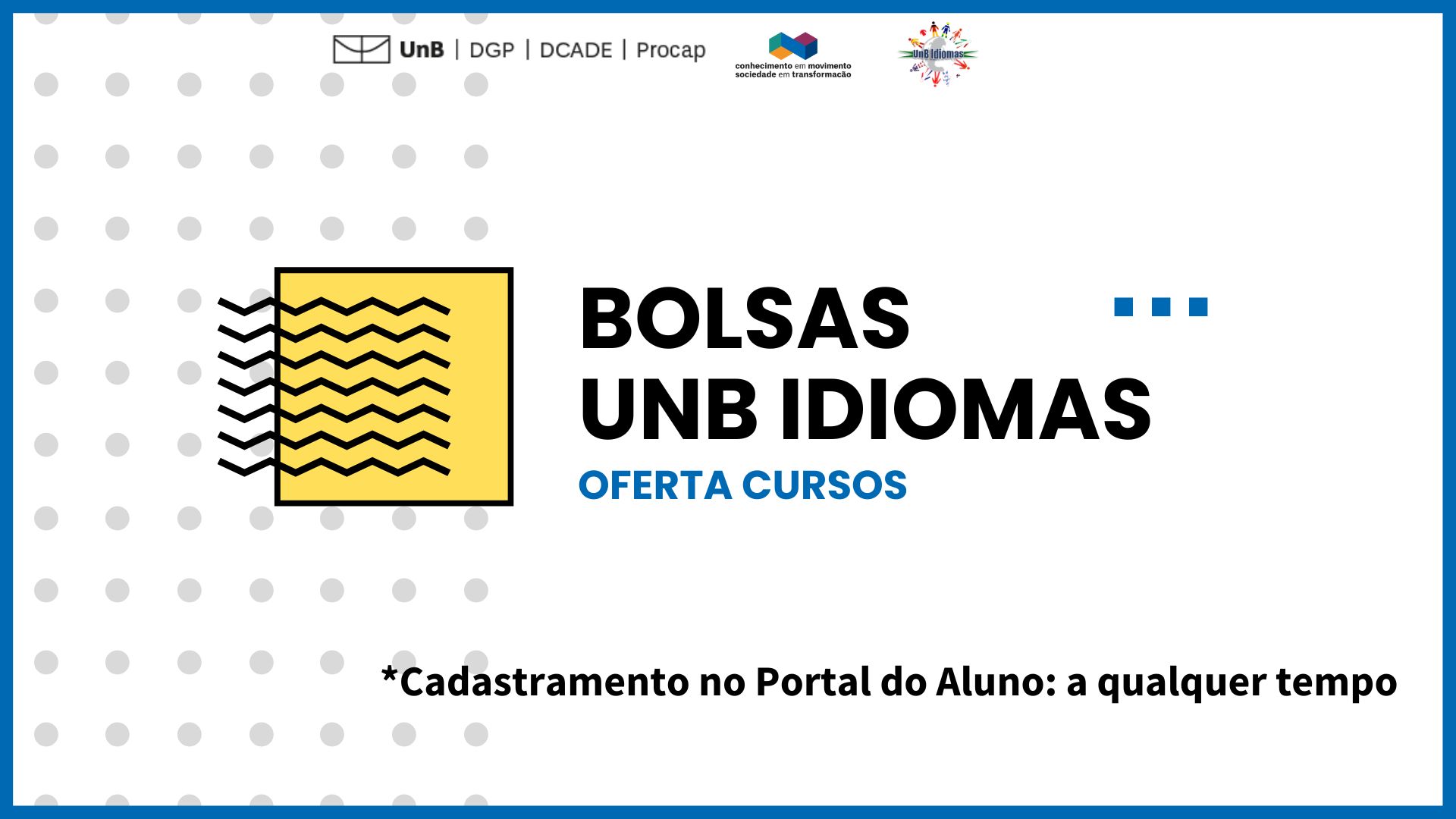 BOLSAS UnB Idiomas - Oferta 2026