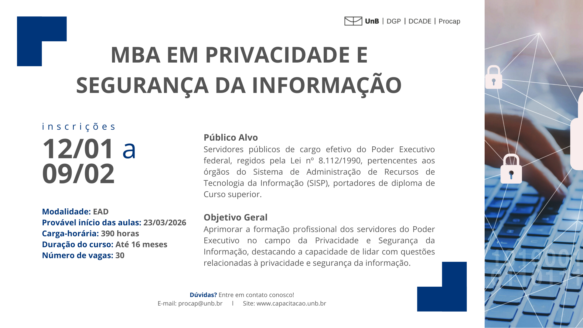 MBA em Privacidade e Segurança da Informação