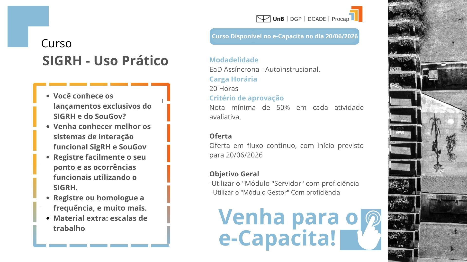 VEM AÍ!!! SIGRH: Uso Prático